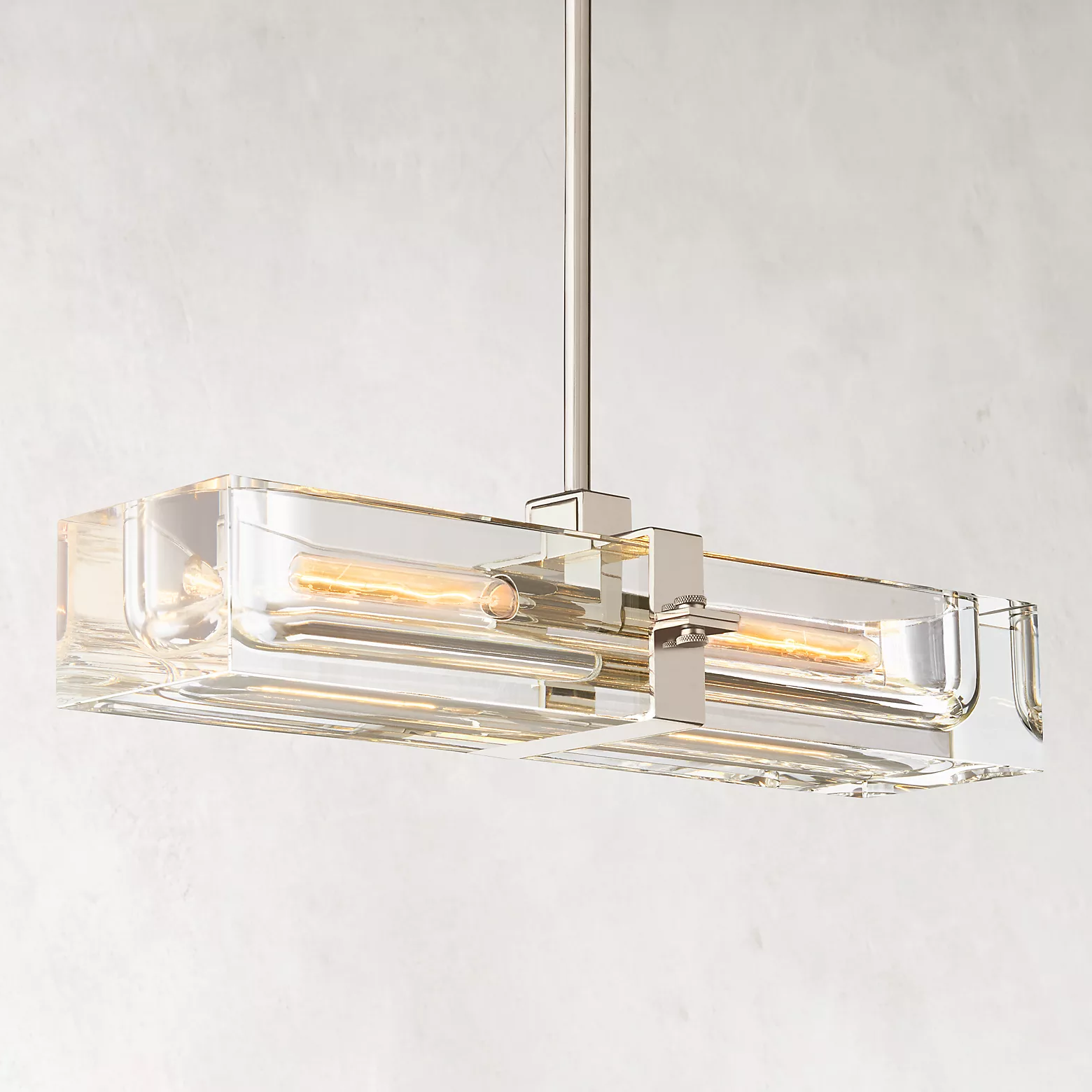 Sail Linear Chandelier 24" 2-lights-Sylvia Space