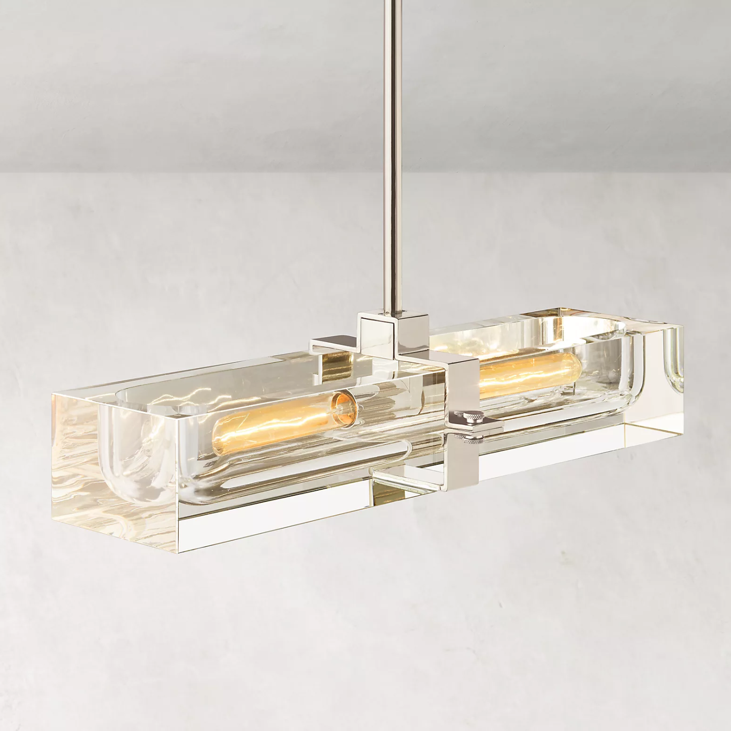 Sail Linear Chandelier 24" 2-lights-Sylvia Space