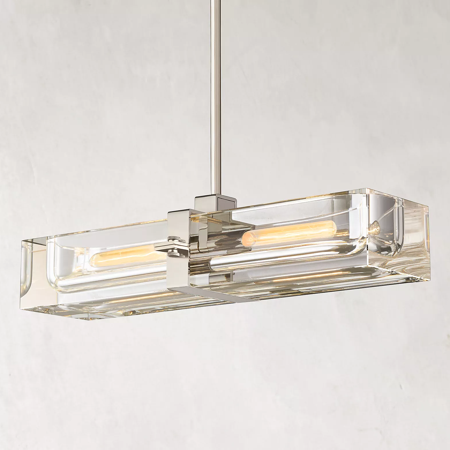 Sail Linear Chandelier 24" 2-lights-Sylvia Space