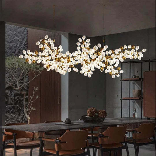 Grape Shape Linear Chandelier, Designer Lighting Fixtures-Sylvia Space