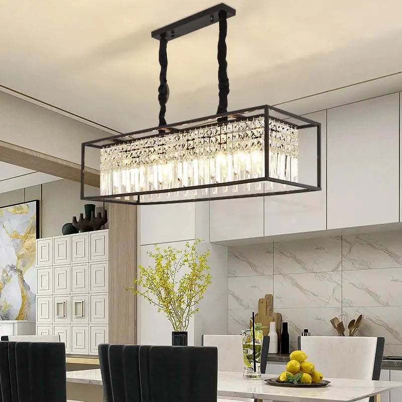 Giordano Crystal Dining Room Chandelier-Sylvia Space