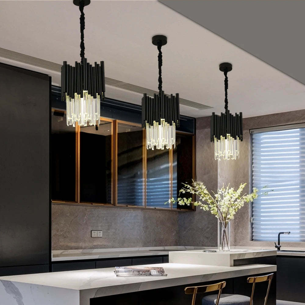 Vigo 12" Crystal Chandelier-Sylvia Space