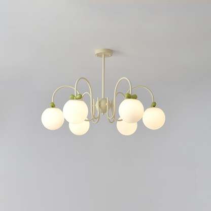 Cream Cherry Chandelier with 4/5/6/8 heads-Sylvia Space