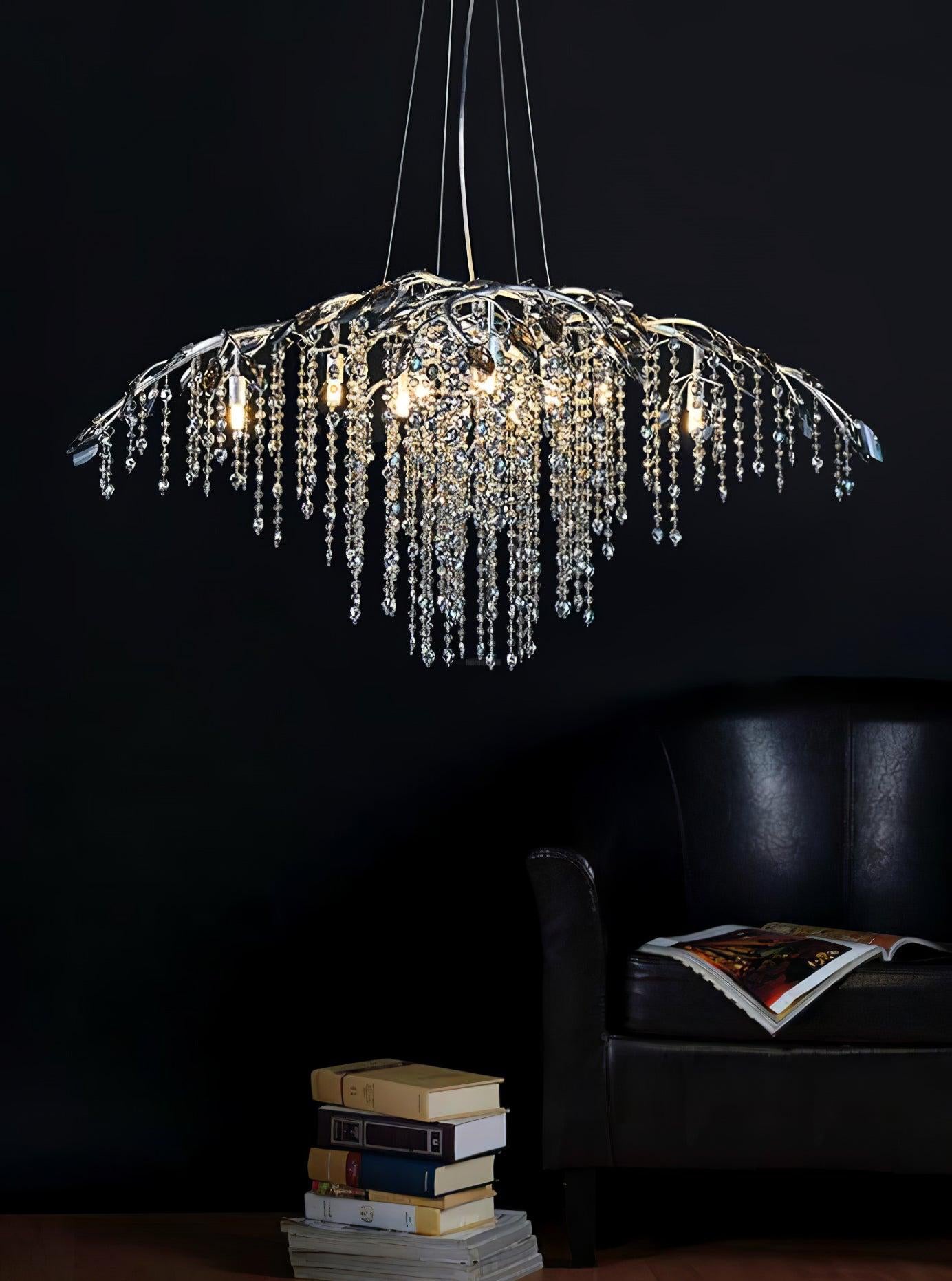 Autumn Twilight Round/Linear Chandelier-Sylvia Space