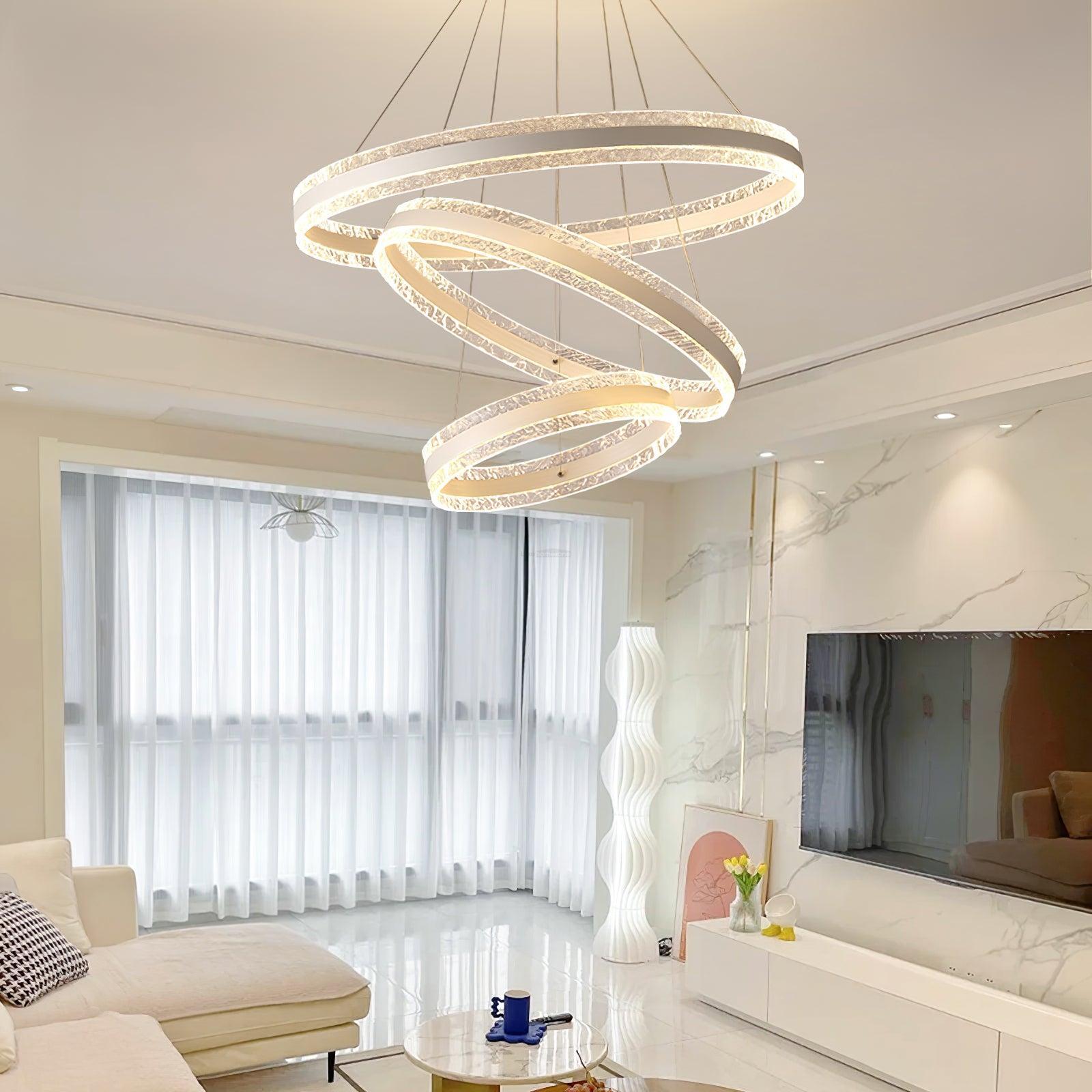 Modern Circle Chandelier-Sylvia Space