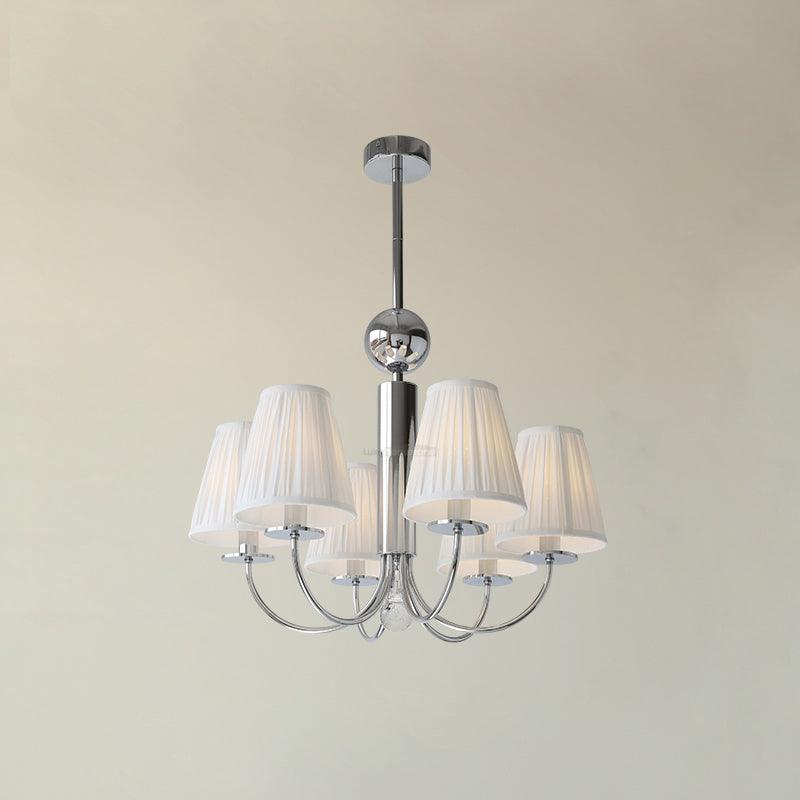 Simplicity Chrome Chandelier Φ 19.7″-Sylvia Space