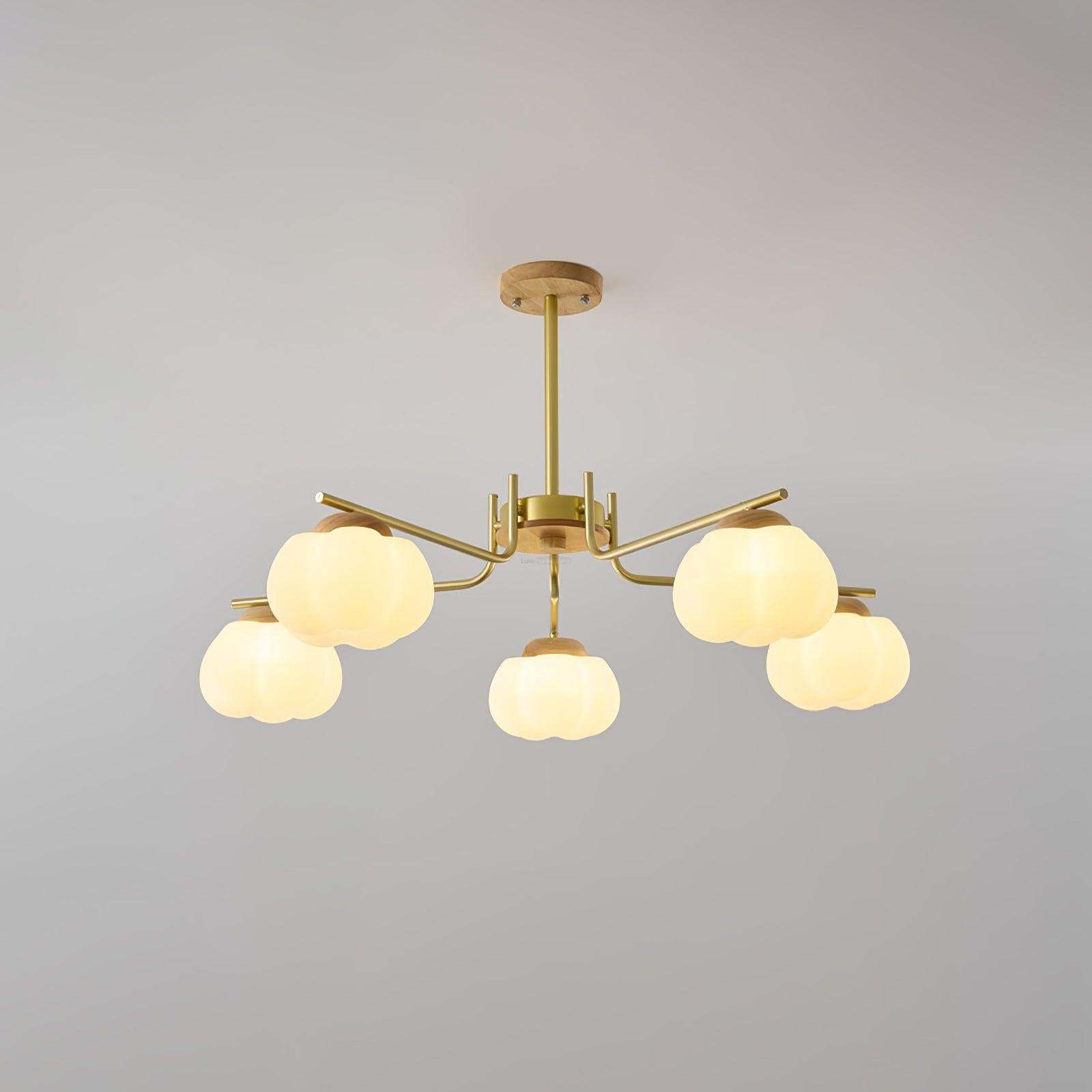 Plastic Cotton Balls Chandelier with 5/8 heads-Sylvia Space