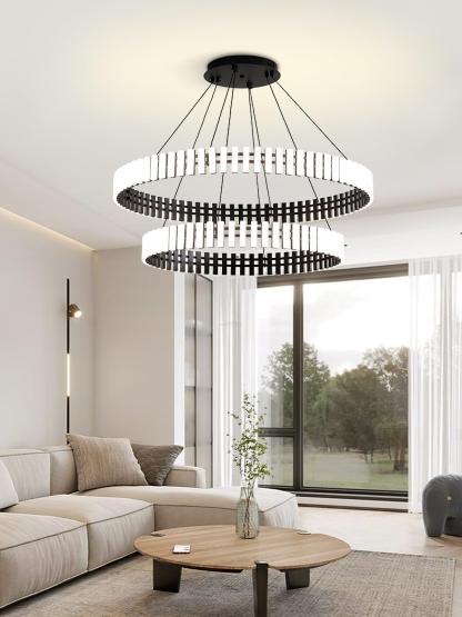 Hanging LED Chandelier ∅ 15.7″-Sylvia Space