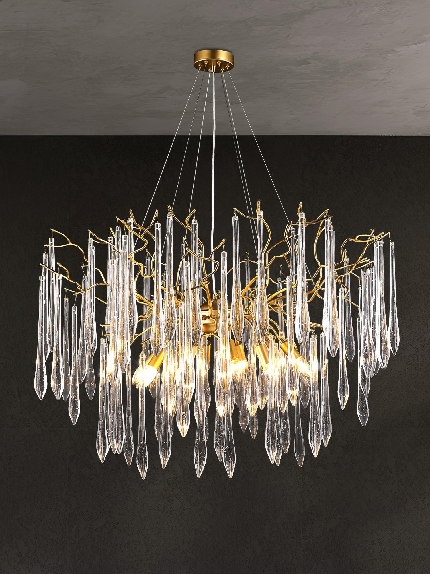 Aqua Funnel Chandelier with 8/10/12 heads-Sylvia Space