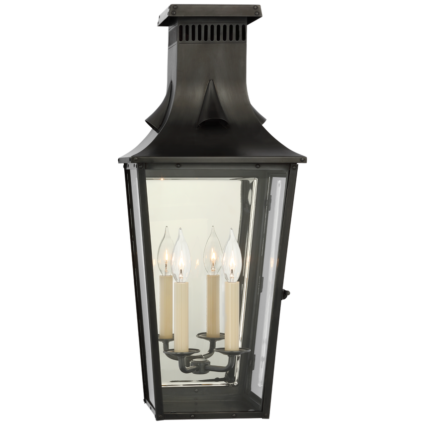 Belaire Medium 3/4 Wall Lantern-Sylvia Space