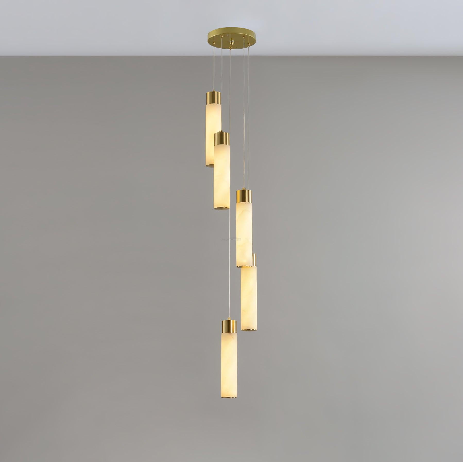 Celestial Alabaster Cascade Chandelier with 5/7/9/12/16/18/24/32 heads-Sylvia Space