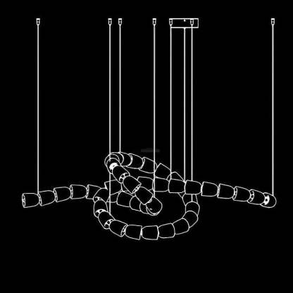 Gabriel Chandelier Style E-Sylvia Space