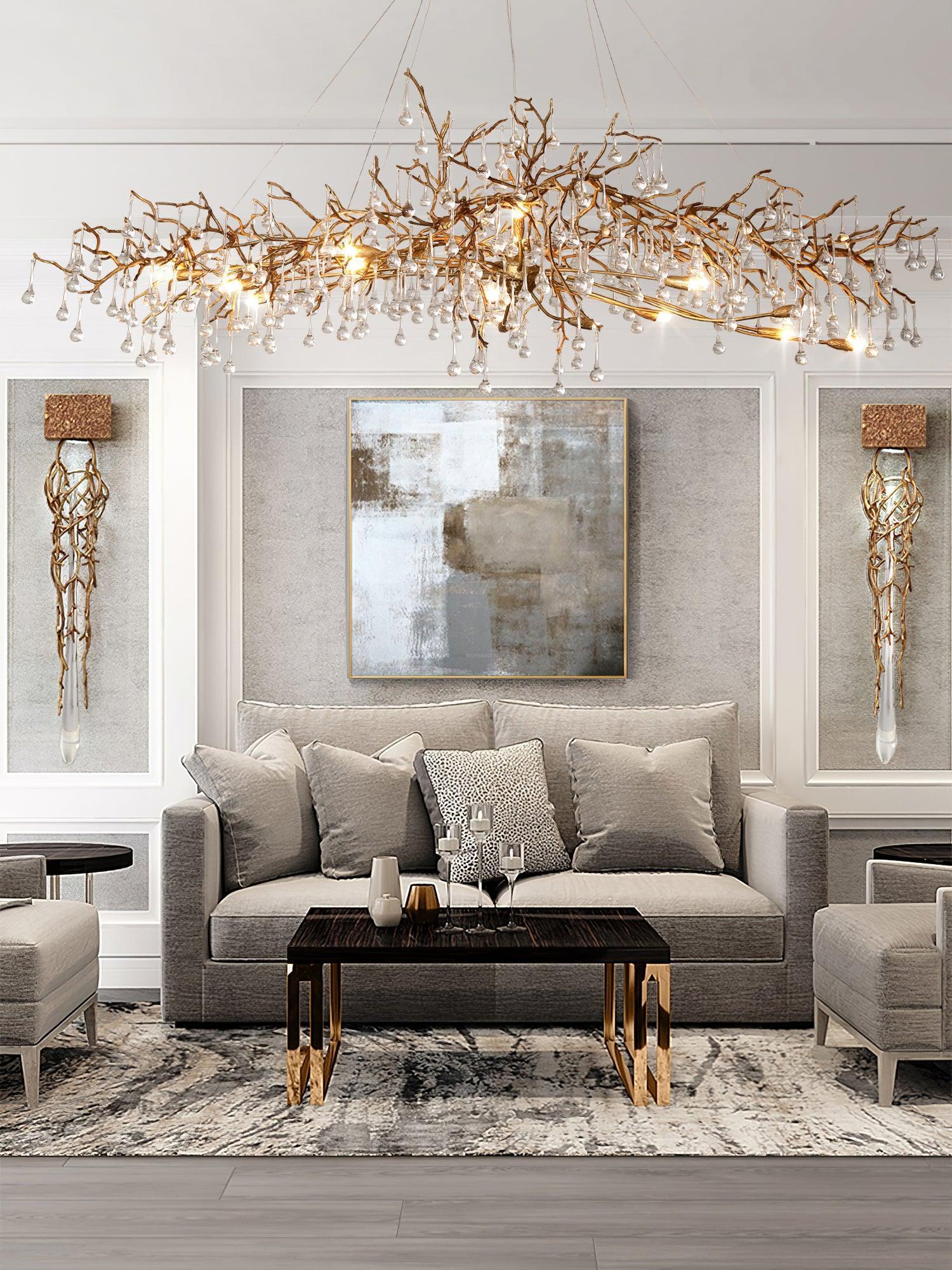 Bijou Tear Drop Style Chandelier-Sylvia Space