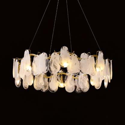 Mahina Cloud Round/Linear Chandelier-Sylvia Space