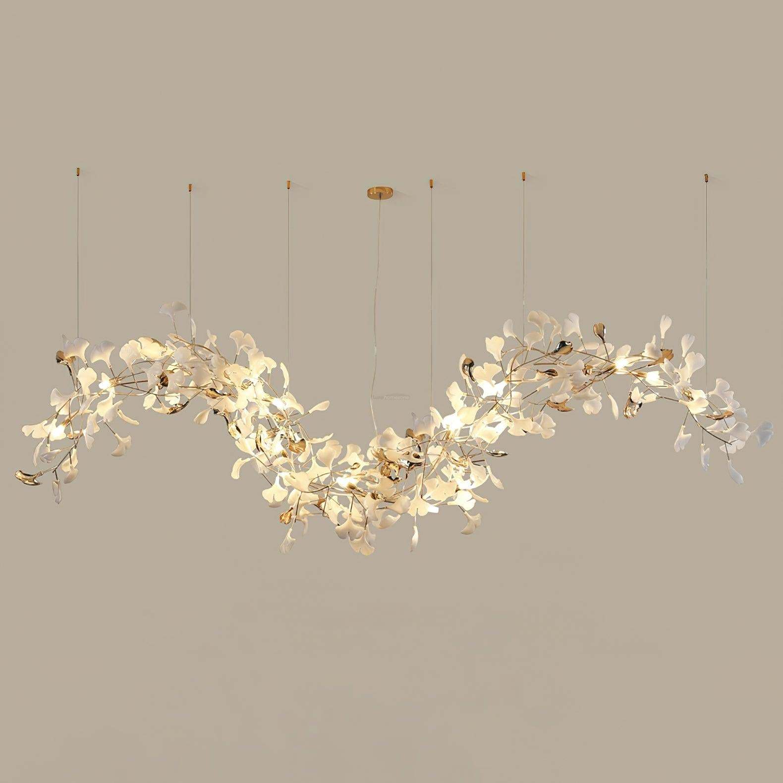 Ginkgo Tip Tlying Chandelier with 2 models-Sylvia Space