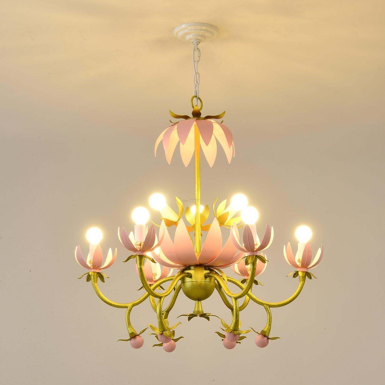 Mardi Gras Blossom Chandelier  Φ 25.6″-Sylvia Space
