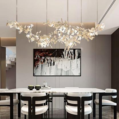 Gingko Chandelier with Double Layer Combination-Sylvia Space