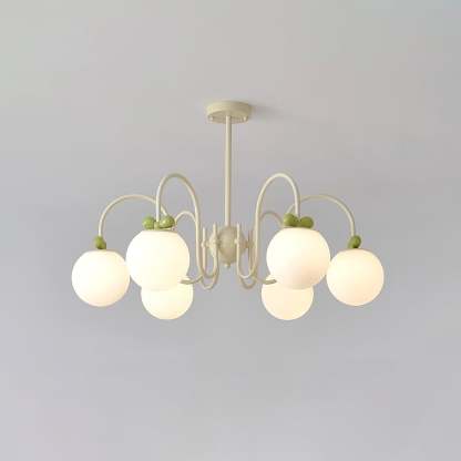 Cream Cherry Chandelier with 4/5/6/8 heads-Sylvia Space