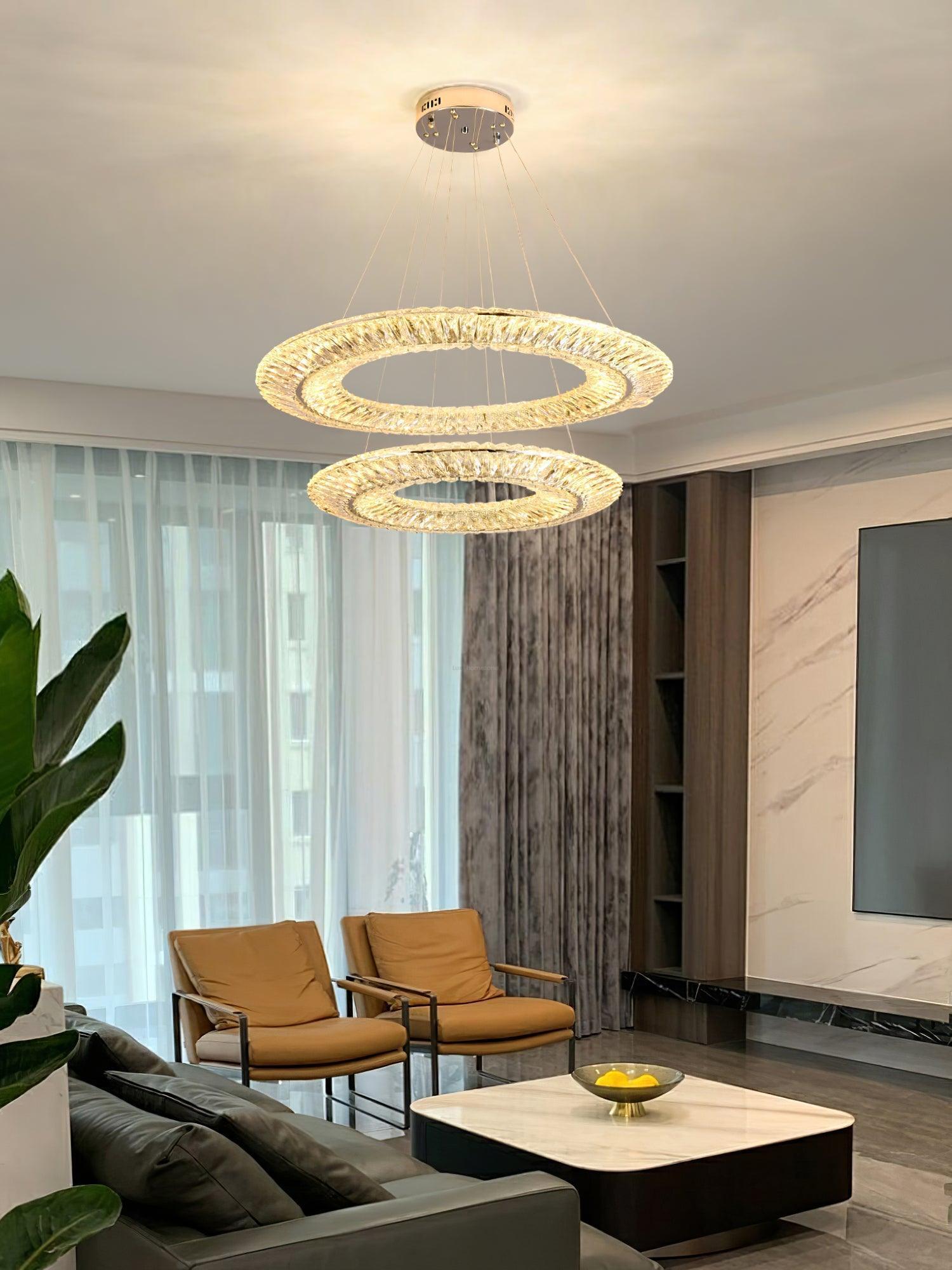 Tanager Geometric Round/Square Chandelier-Sylvia Space