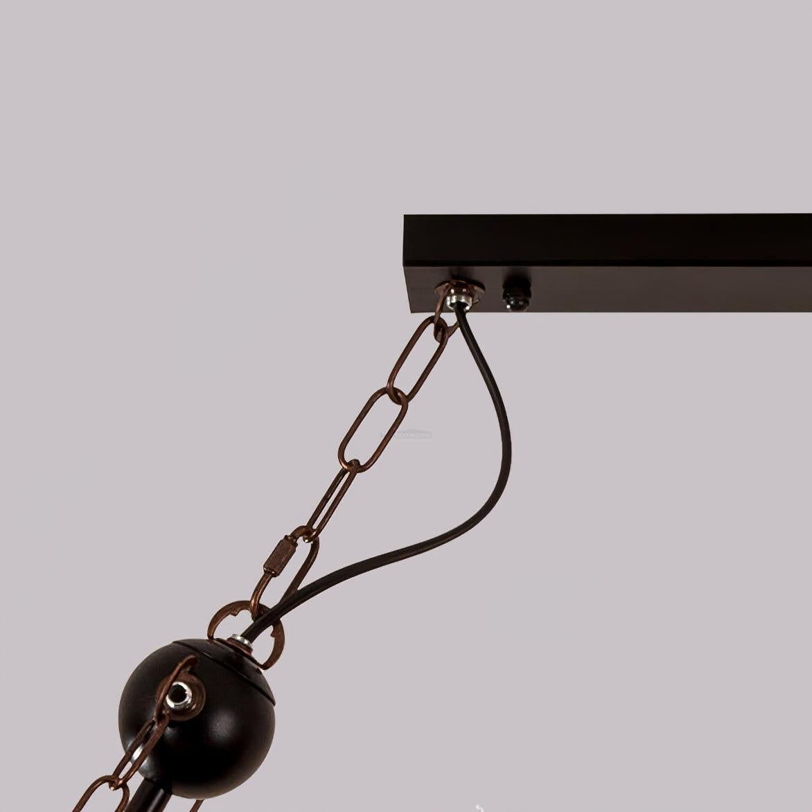 Wooden Hanging Multi Chandelier-Sylvia Space