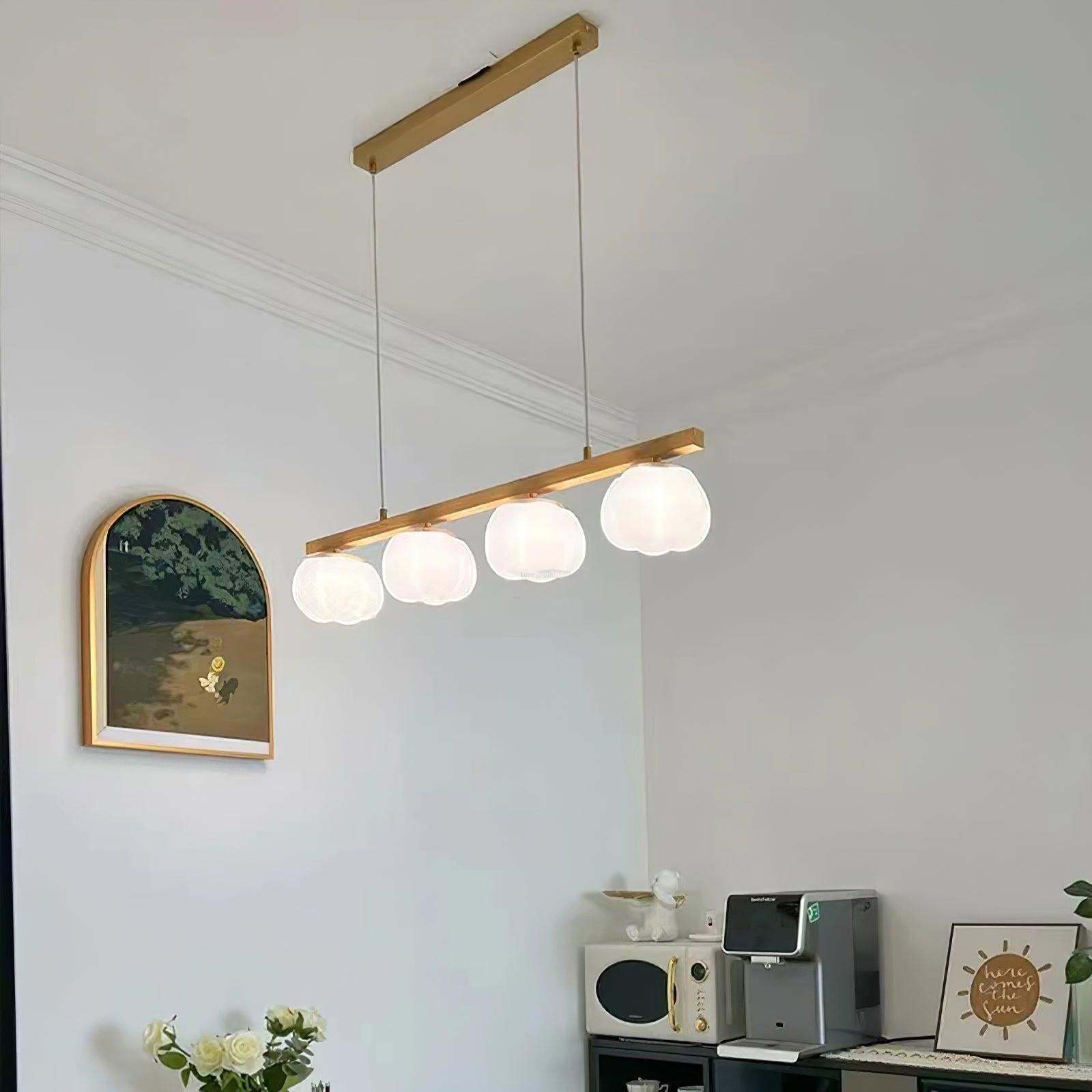 Cotton Balls Round/Linear Chandelier-Sylvia Space