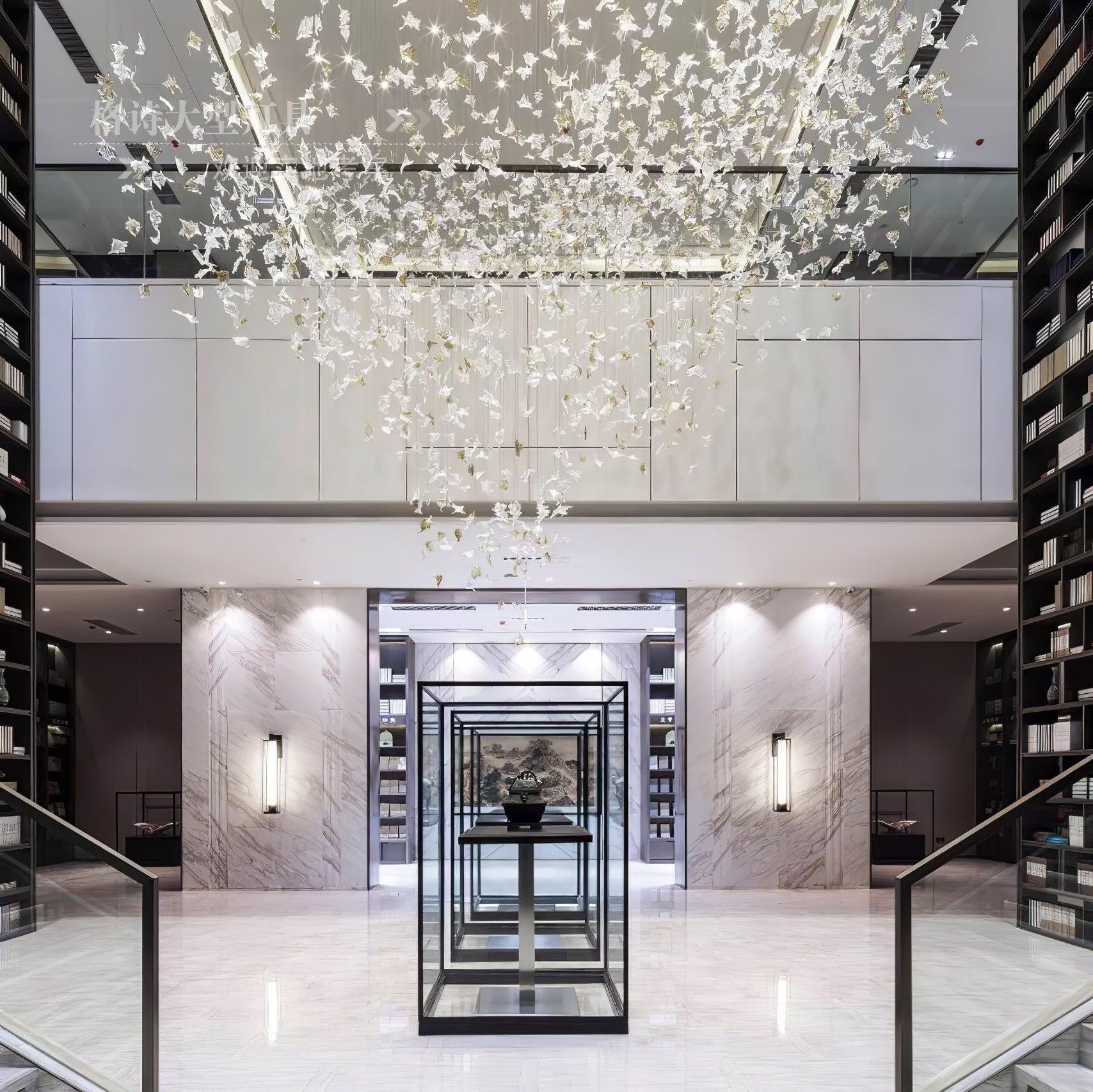 Multicolor Maple Leaf Chandelier-Sylvia Space