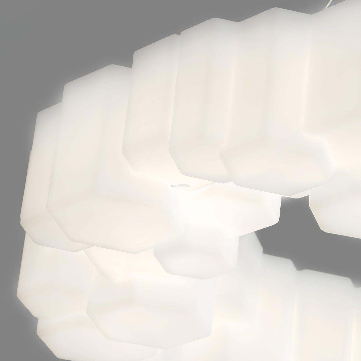 Honeycomb Chandelier ∅ 26.7″-Sylvia Space