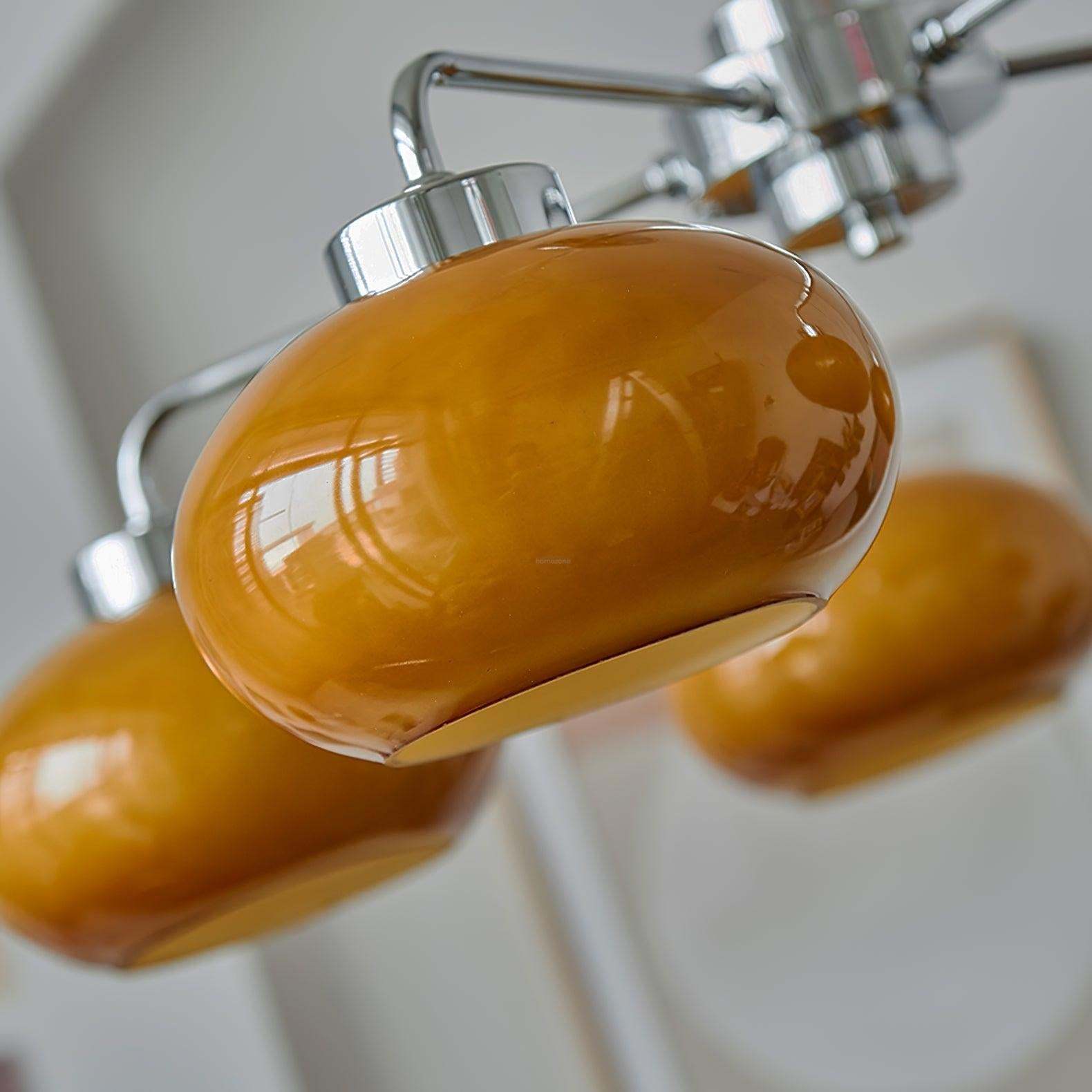 Oval Persimmon Chandelier ∅ 21.7″-Sylvia Space