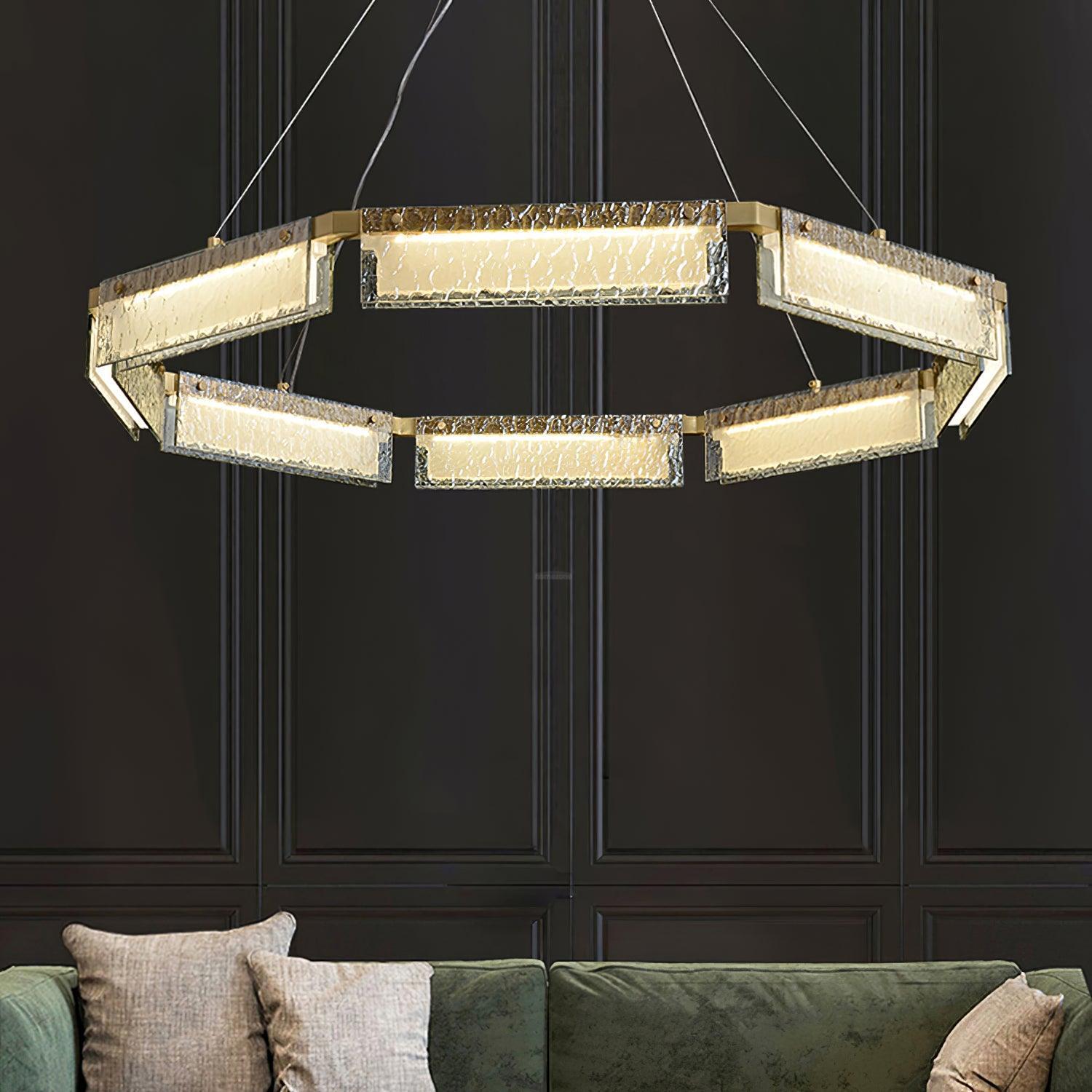 Asner LED Chandelier ∅ 27.5″-Sylvia Space