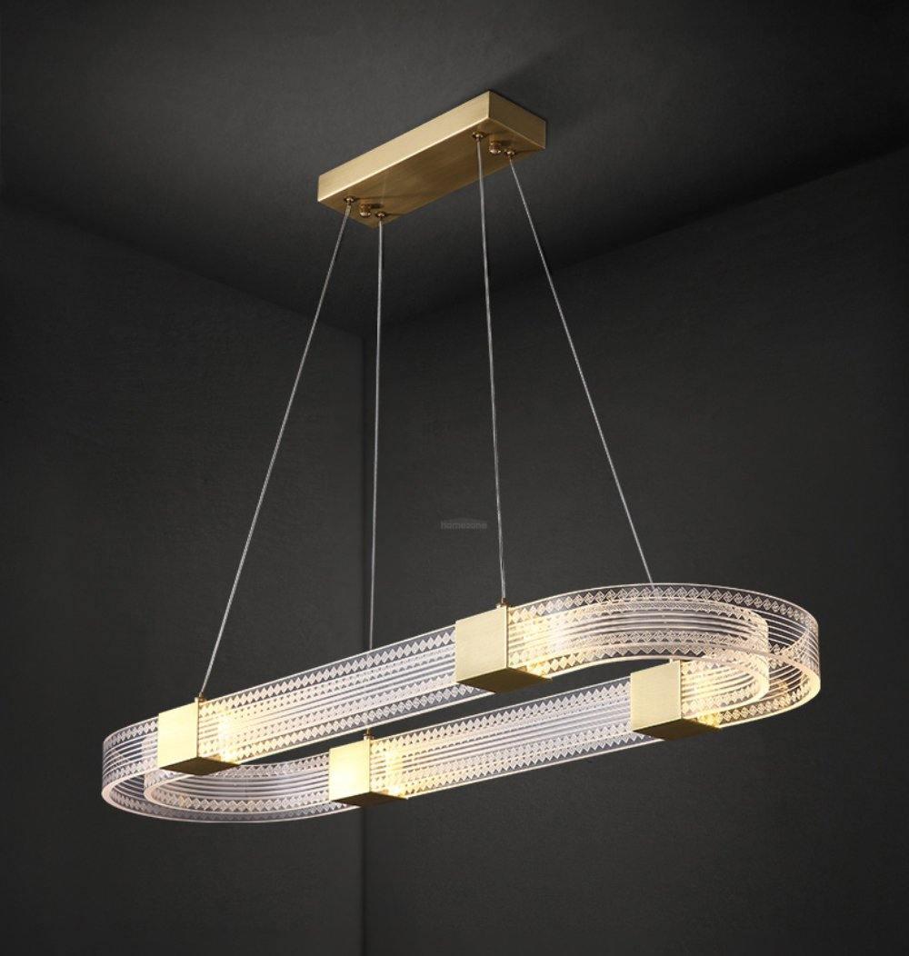 Parallel Ring LED Chandelier ∅ 25.6″-Sylvia Space