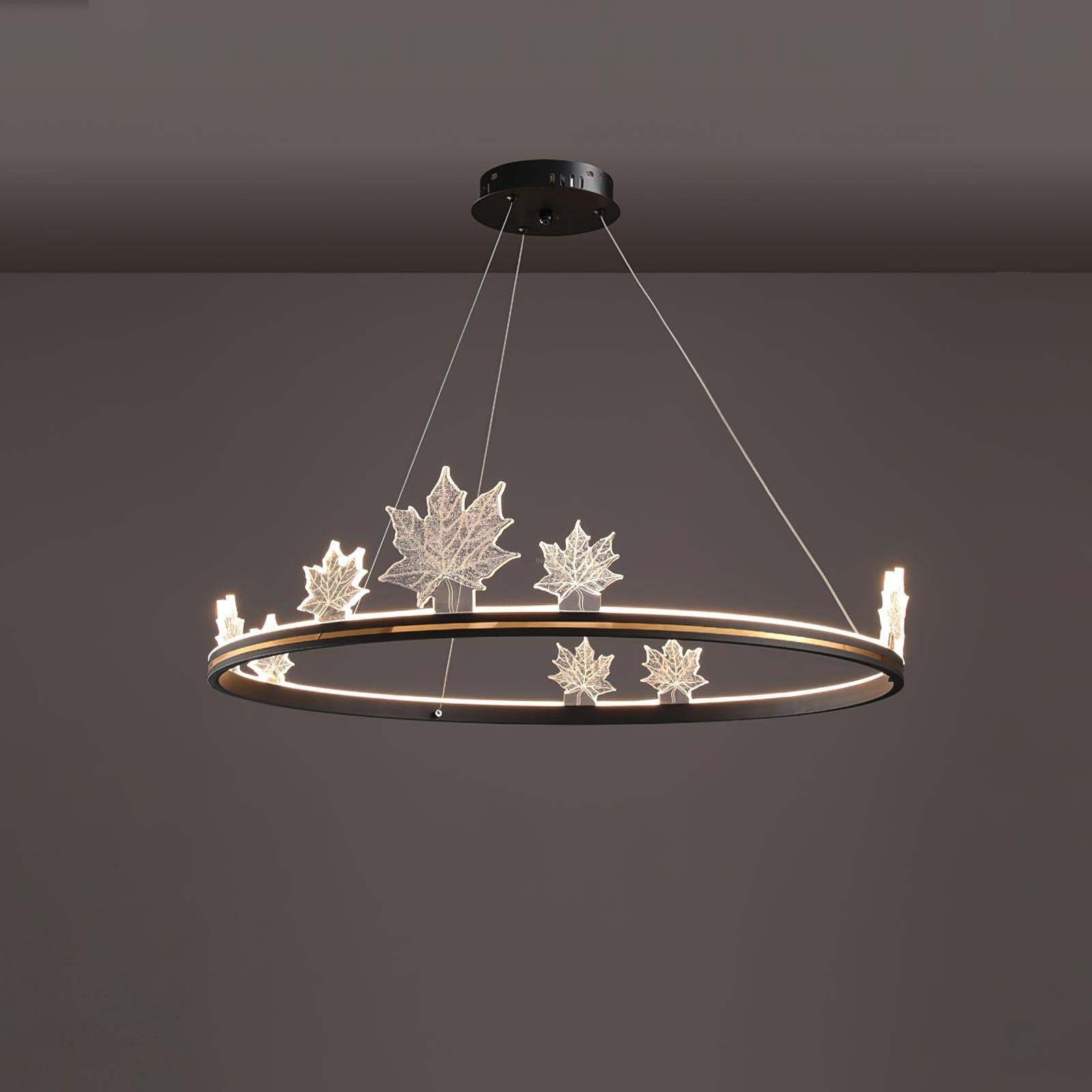 Ion Leaf Ring Chandelier-Sylvia Space