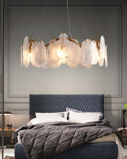 Mahina Cloud Round/Linear Chandelier-Sylvia Space