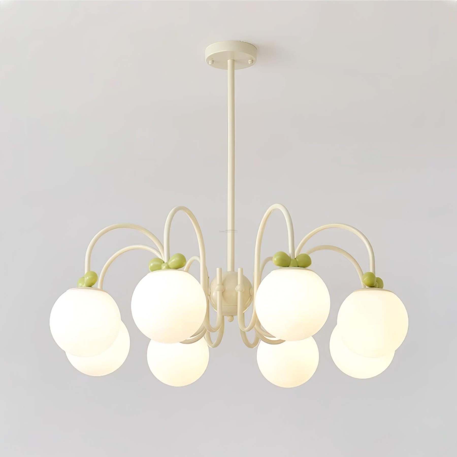 Cream Cherry Chandelier with 4/5/6/8 heads-Sylvia Space