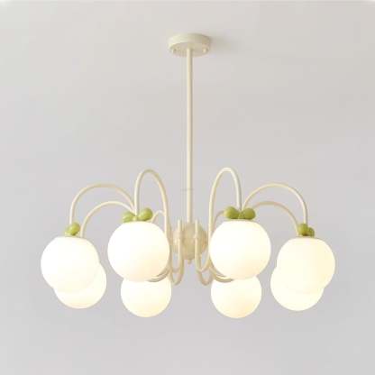 Cream Cherry Chandelier with 4/5/6/8 heads-Sylvia Space