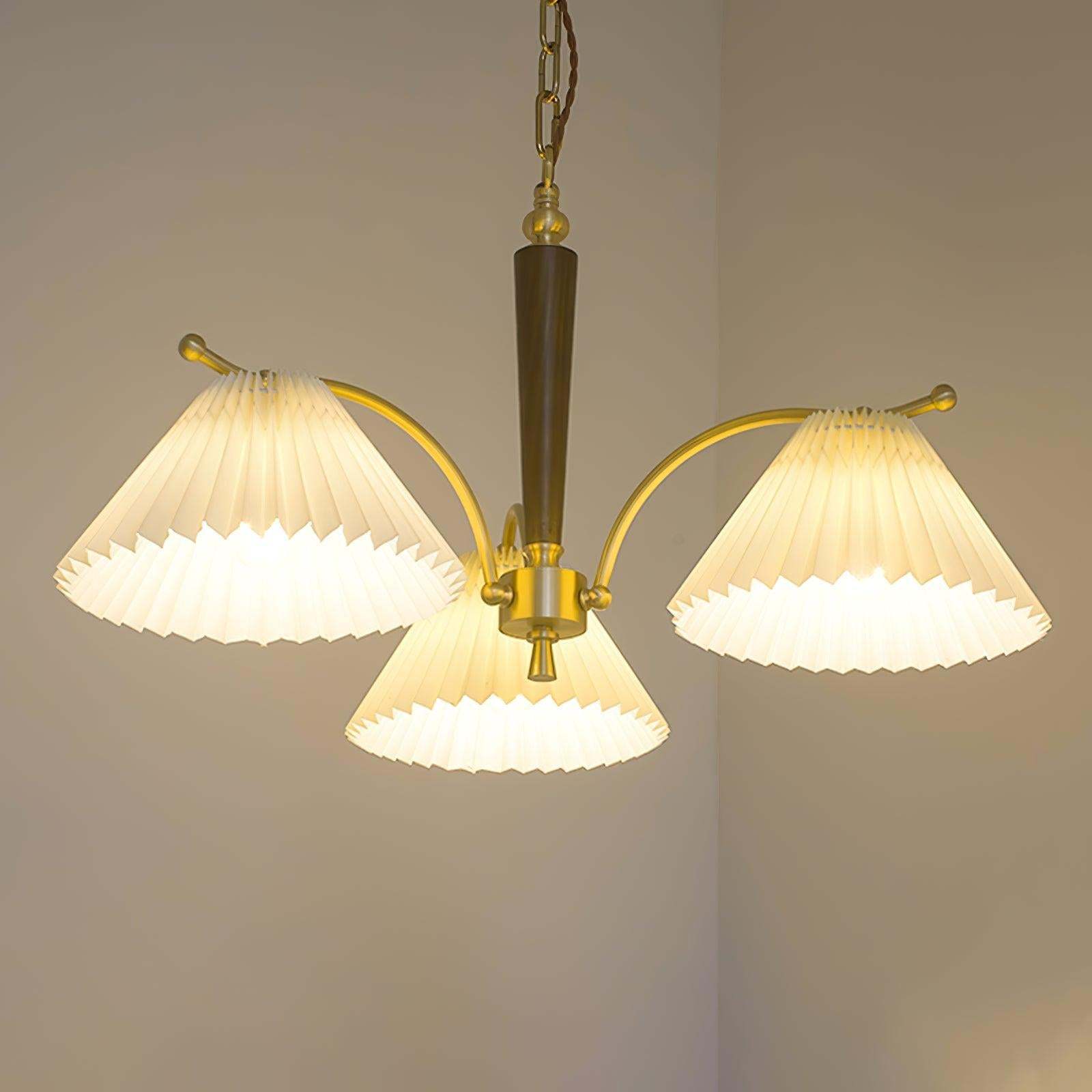 Wrinkled Chandelier with 3/5 heads-Sylvia Space