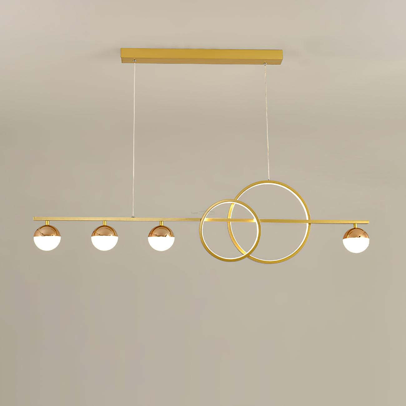 Brooklyn Double Circle Chandelier L 47.2″-Sylvia Space