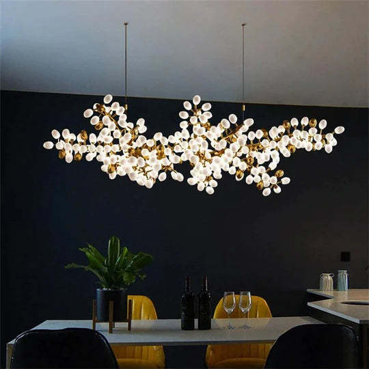 Grape Shape Linear Chandelier, Designer Lighting Fixtures-Sylvia Space