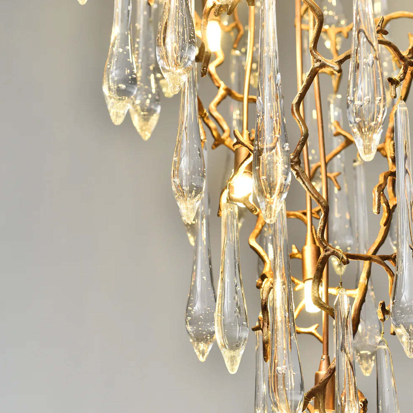 Round Foyer Droplet Chandelier-Sylvia Space