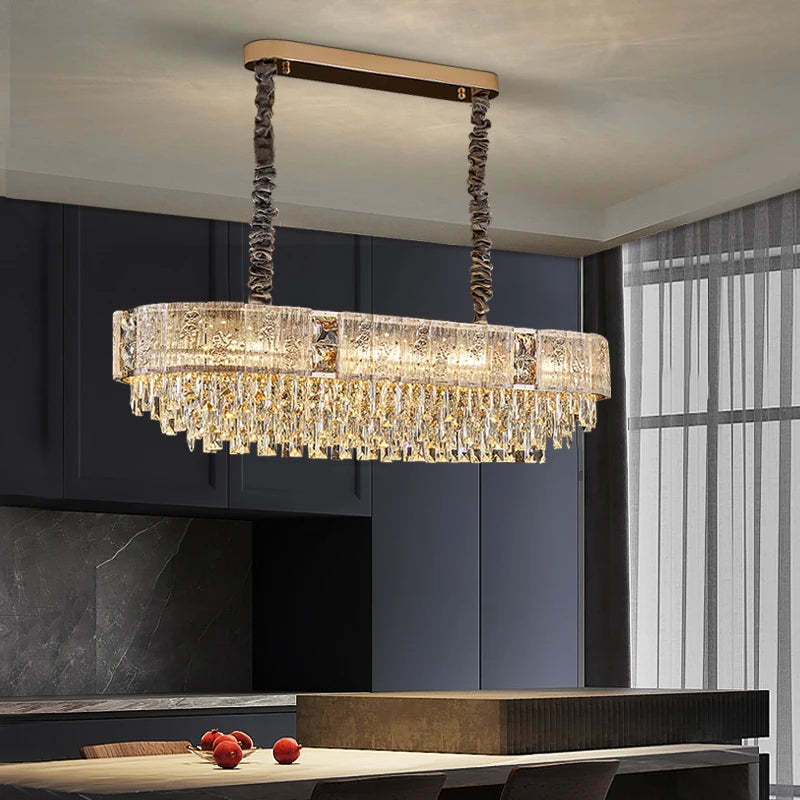 Gio Crystal Dining Room Chandelier-Sylvia Space