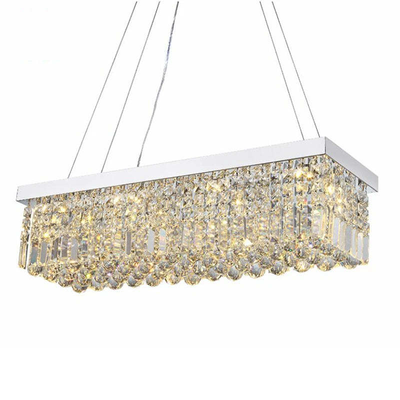 47" Crystal Dining Room Chandelier-Sylvia Space