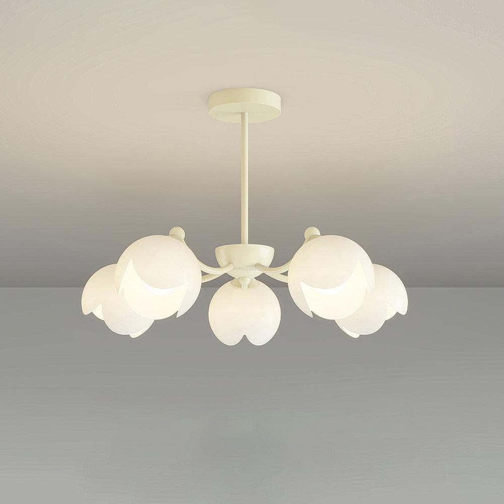 Murano Cream Chandelier with 3/5/6/8 heads-Sylvia Space