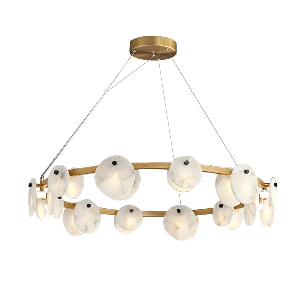 Trinidad Alabaster Chandelier with 8/10 heads-Sylvia Space