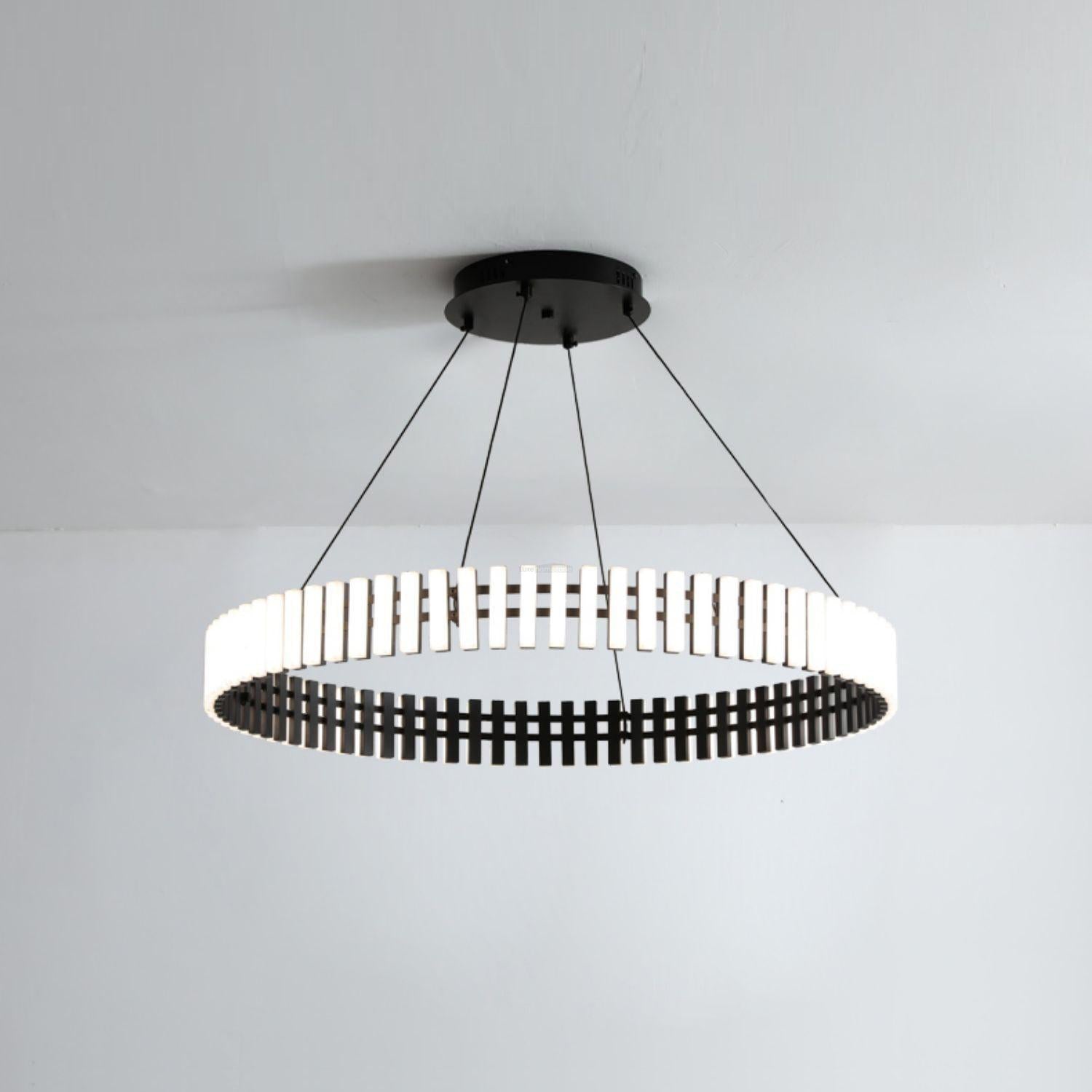 Hanging LED Chandelier ∅ 15.7″-Sylvia Space