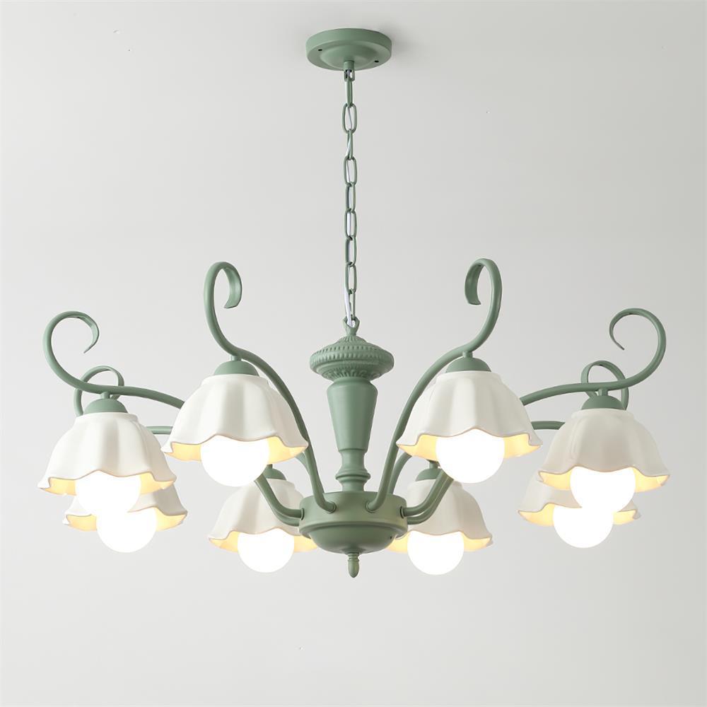 Savoy Flower Chandelier with 3/6/8 heads-Sylvia Space