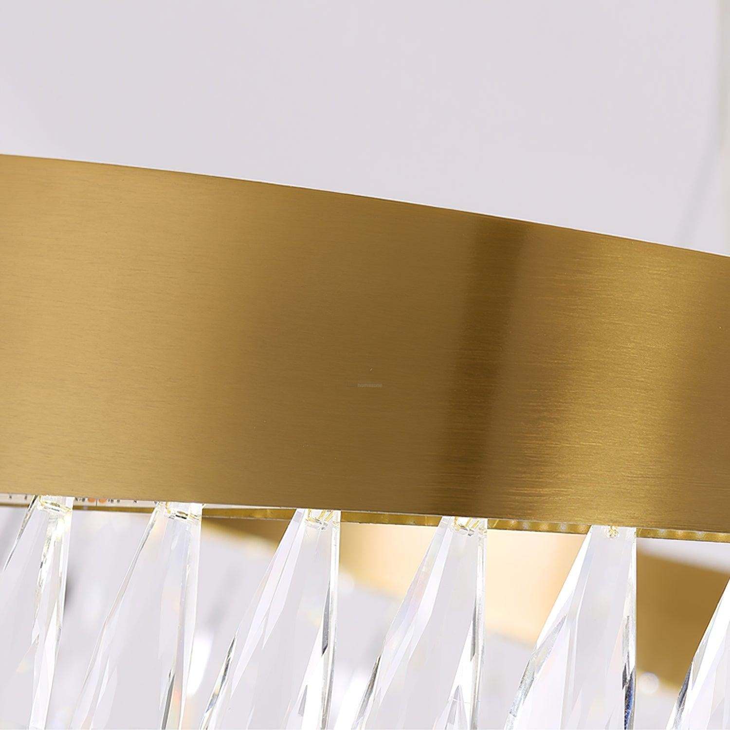 Crystal Sticks Round Chandelier-Sylvia Space