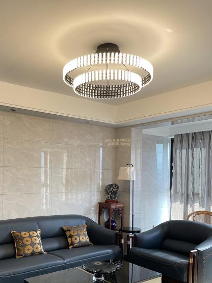 Hanging LED Chandelier ∅ 15.7″-Sylvia Space
