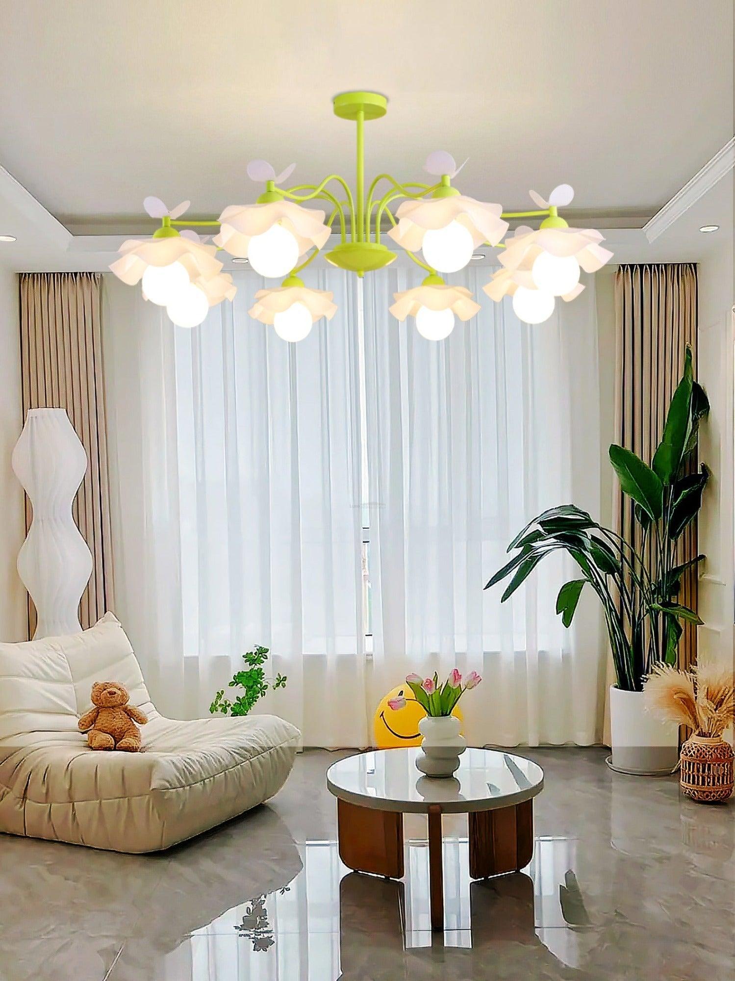 Murano Acrylic Chandelier with 3/5/8 heads-Sylvia Space