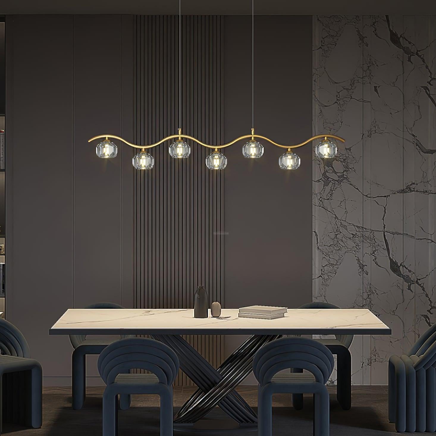 Eara Crystal Chandelier with 3/5/7 heads-Sylvia Space