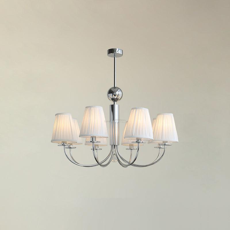 Simplicity Chrome Chandelier Φ 19.7″-Sylvia Space