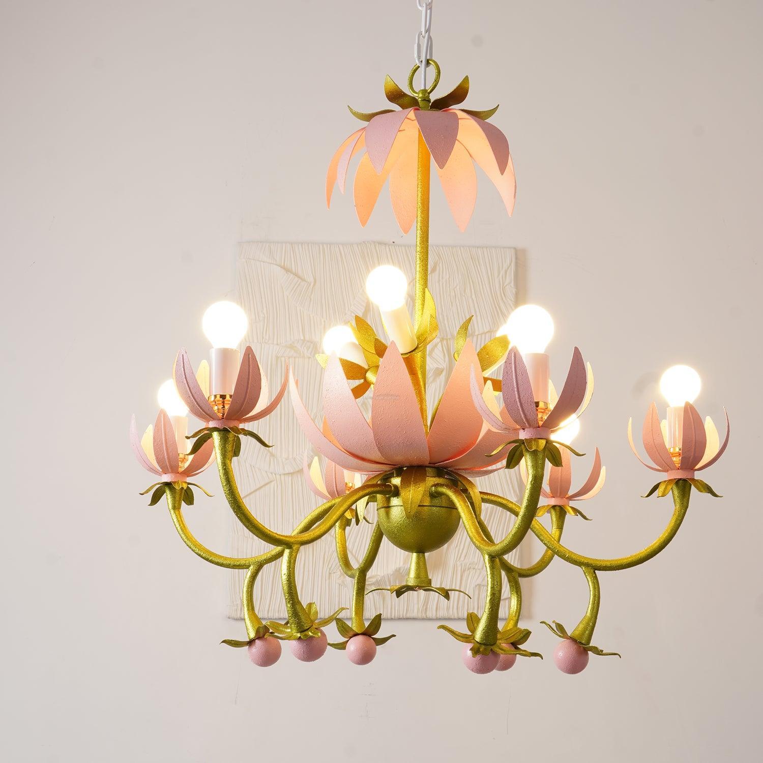 Mardi Gras Blossom Chandelier  Φ 25.6″-Sylvia Space